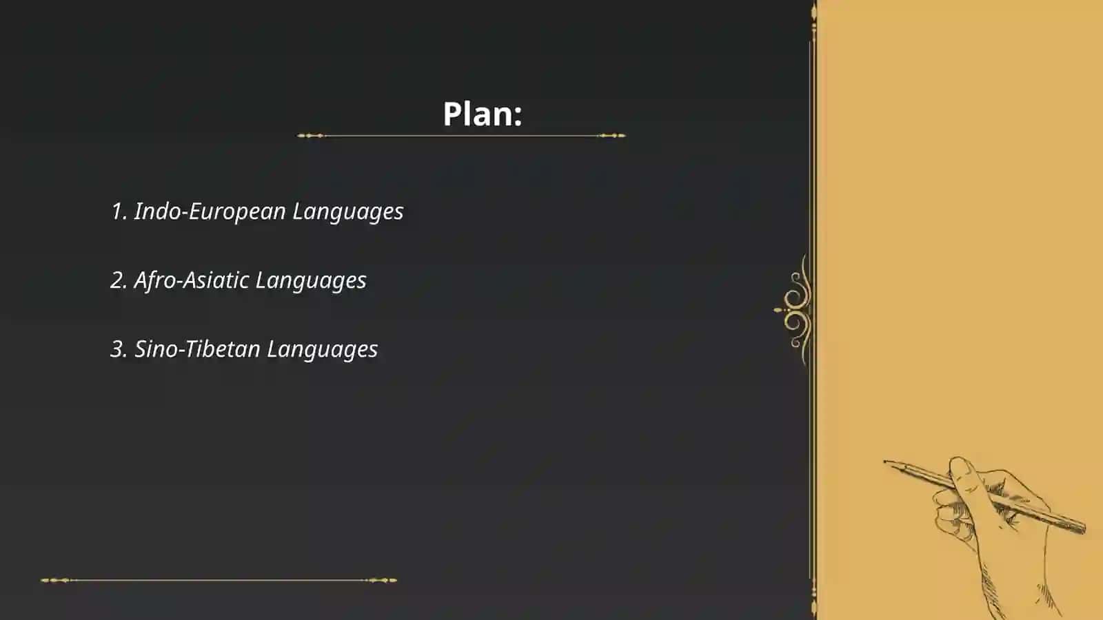 Genealogical classification of languages haqida 2