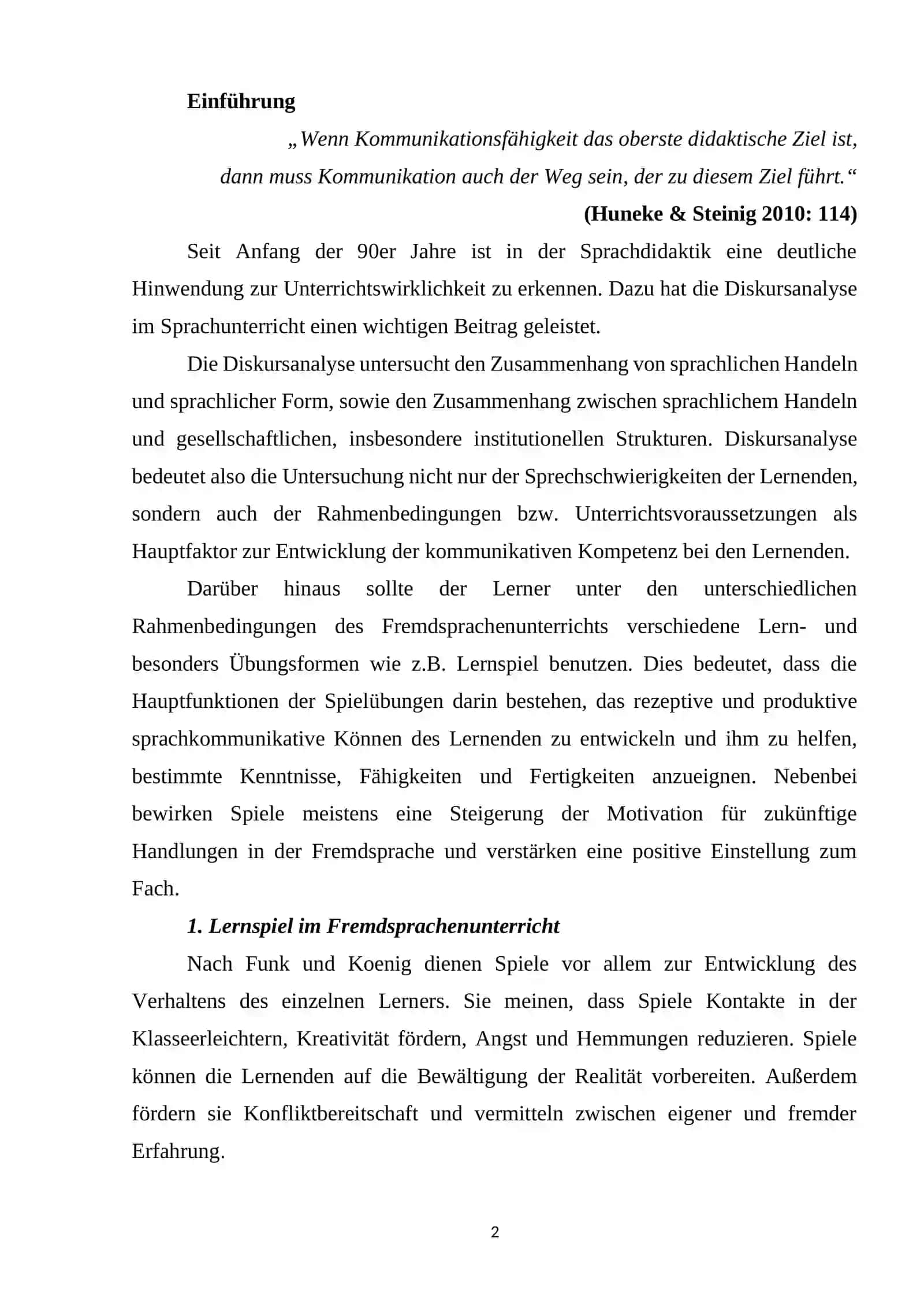 Einsatz der Spiele bei der Entwicklung der Fertigkeit Sprechen im DaF-Unterricht 2