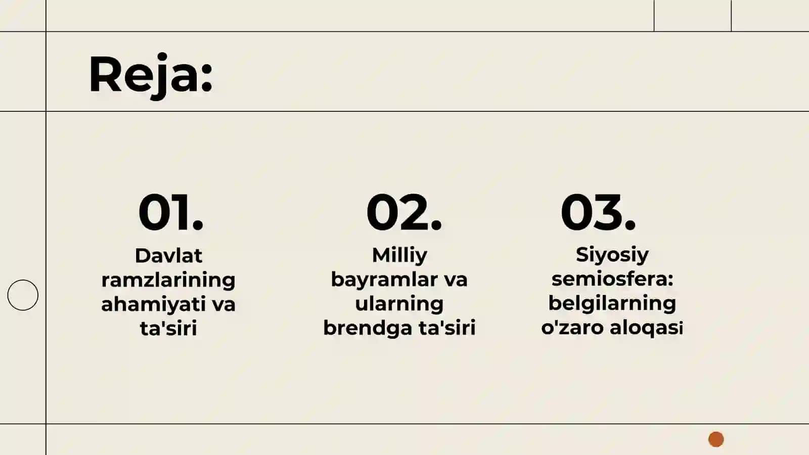 Siyosiy brendingning xarakterli belgilaridavlat ramzlari, milliy bayramlar, siyosiy semiosfera. 2