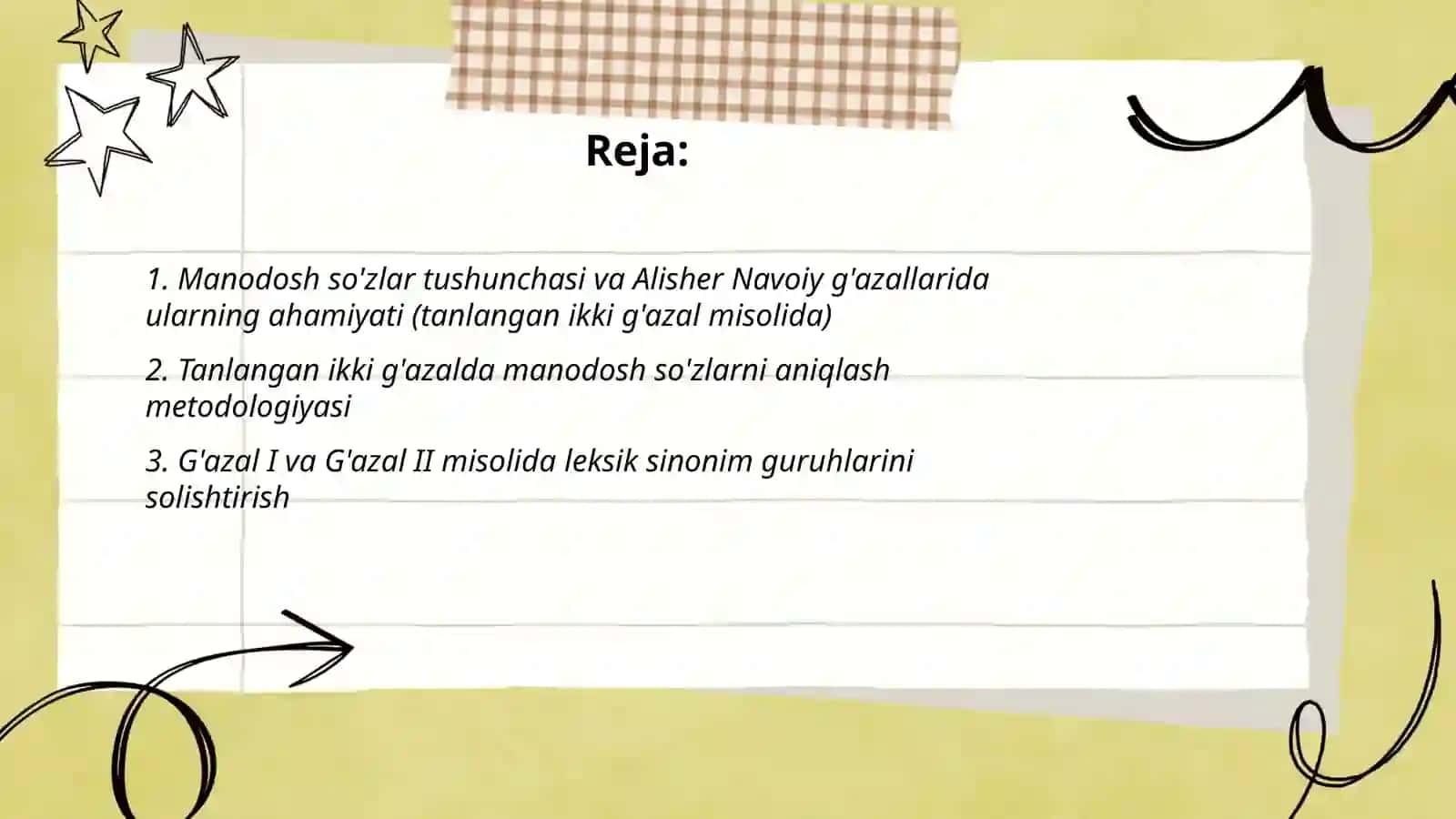 Manodosh sõzlar va ularning Alisher Navoiy ģazallarida ifodalanishi 2