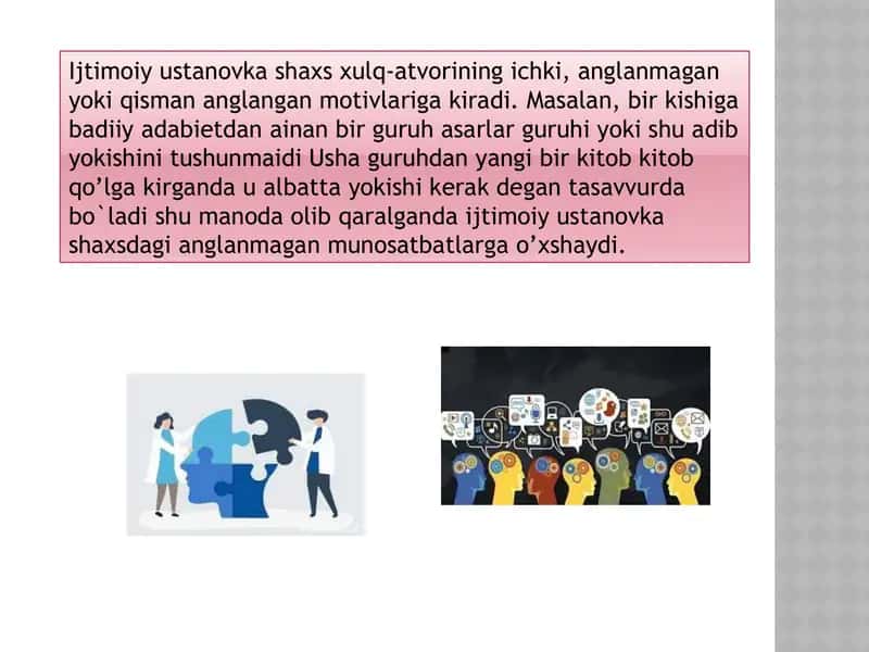 Shaxsning Ijtimoiy Ustanovkalari 2