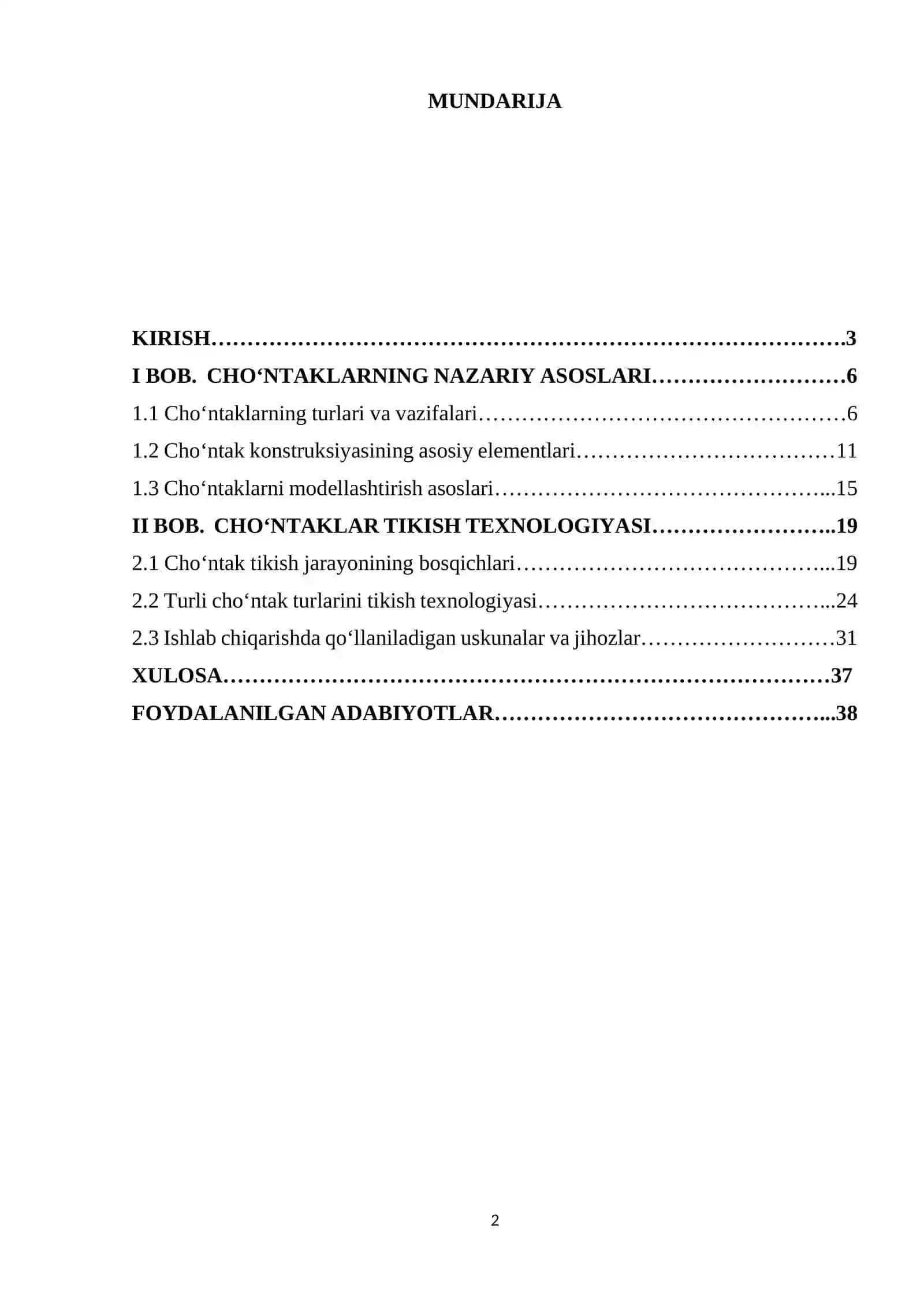 Cho'ntaklar tikish texnologiyasini konstruksiyasini tikish va modellashtirish 2