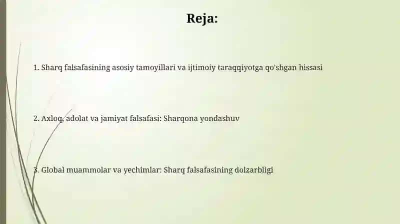 Sharq falsafasi va uning ijtimoiy taraqqiyotidagi roli 2