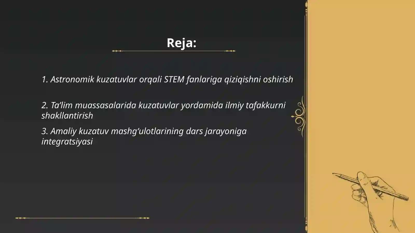 Astronomik kuzatuvlar STEM fanlariga qiziqishni oshirish 2
