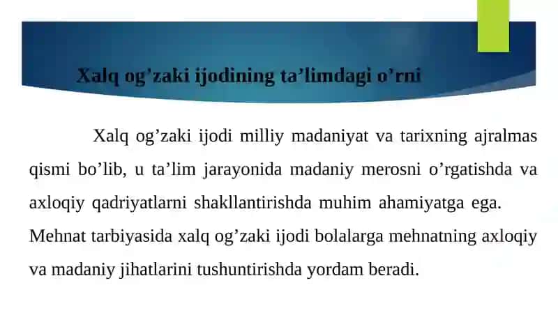 Xalqog’zakiijodining mehnattarbiyasi 2