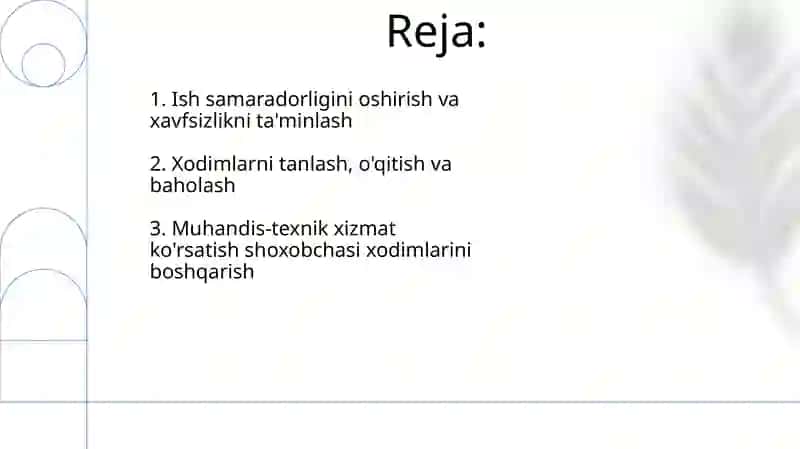 Muhandis-texnik xizmat boshqarish 2