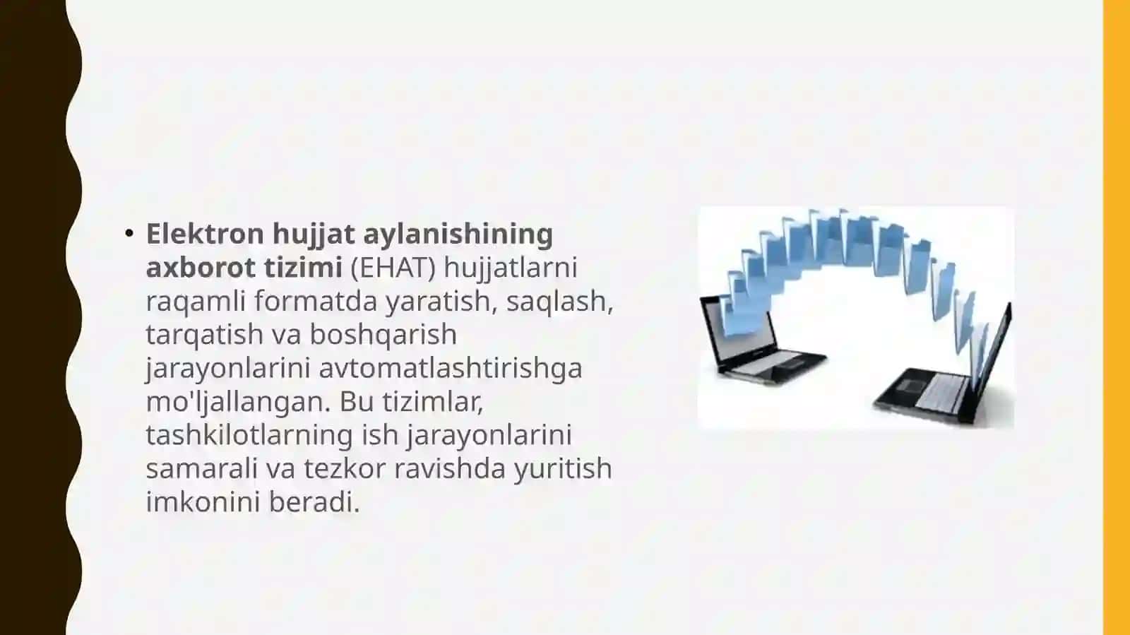 Elektron hujjat aylanishining axborot tizimini o'rganish 2