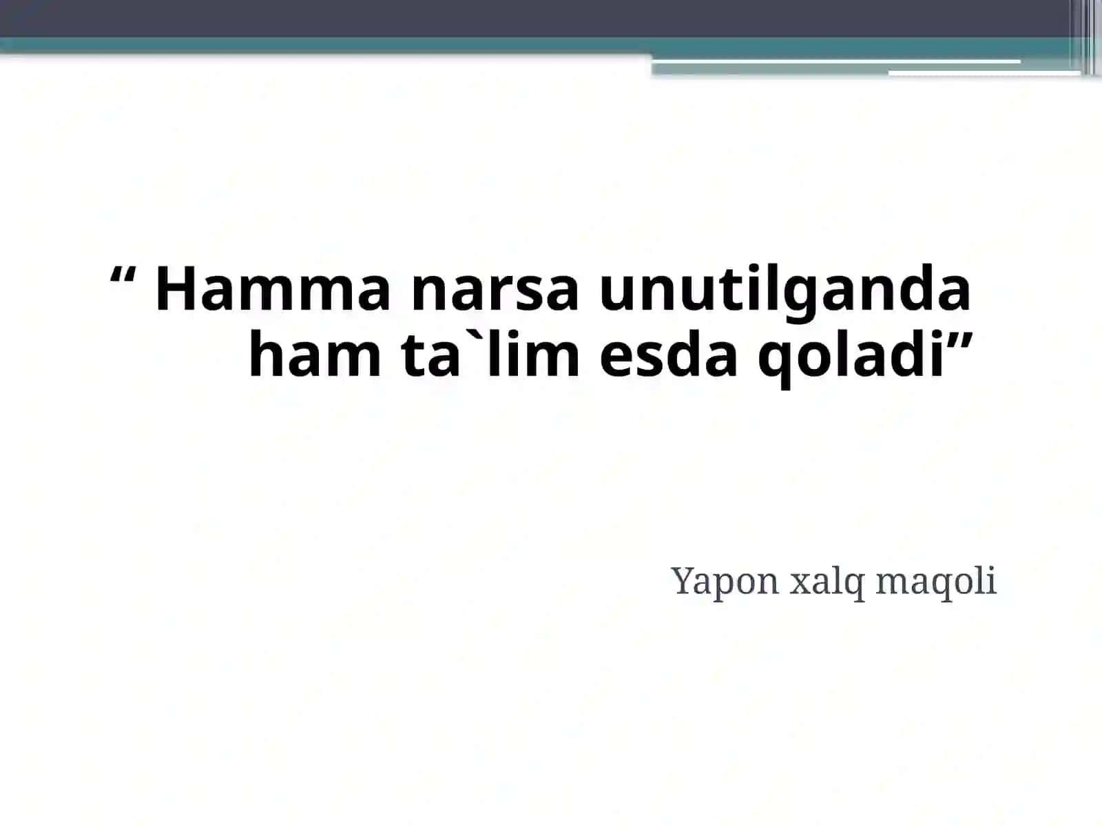 Rivojlangan xorijiy mamlakatlarda ta'lim-tarbiya 2