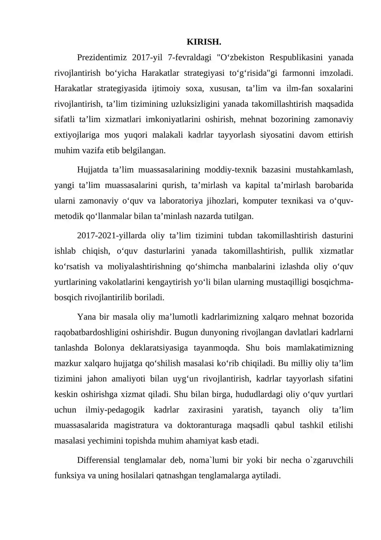 Ko`p o`zgaruvchili funksiyaning differensiali 2