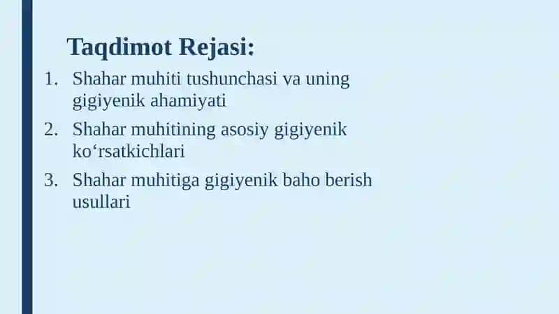 Shahar Muhitiga Gigiyenik Ta'rif 2