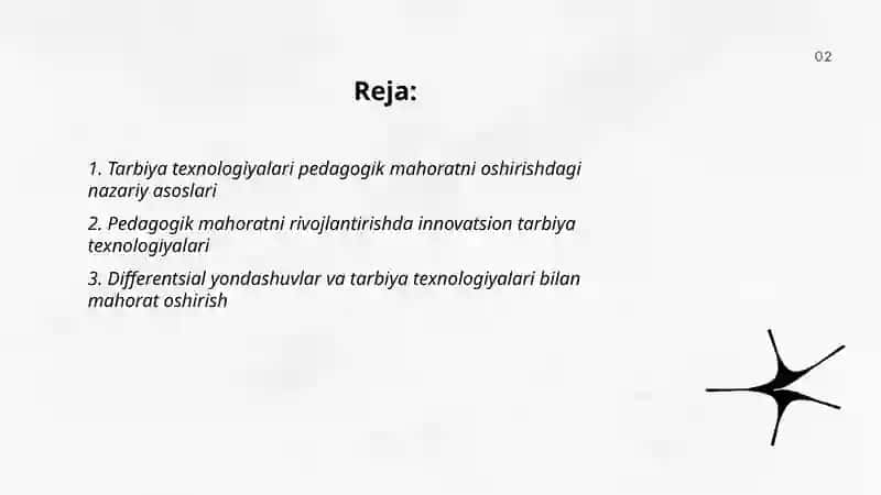 Tarbiya texnologiyalari asosida pedagogik mahoratni oshirib borish 2