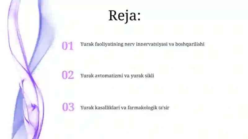 Yurak faoliyatini boshqarish 2
