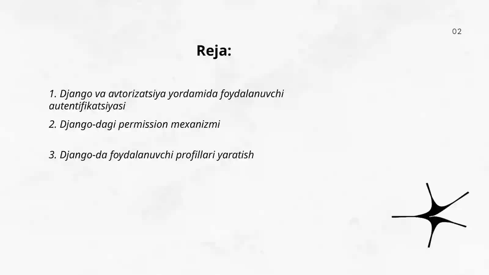 Django autentifikatsiya va avtorizatsiya 2