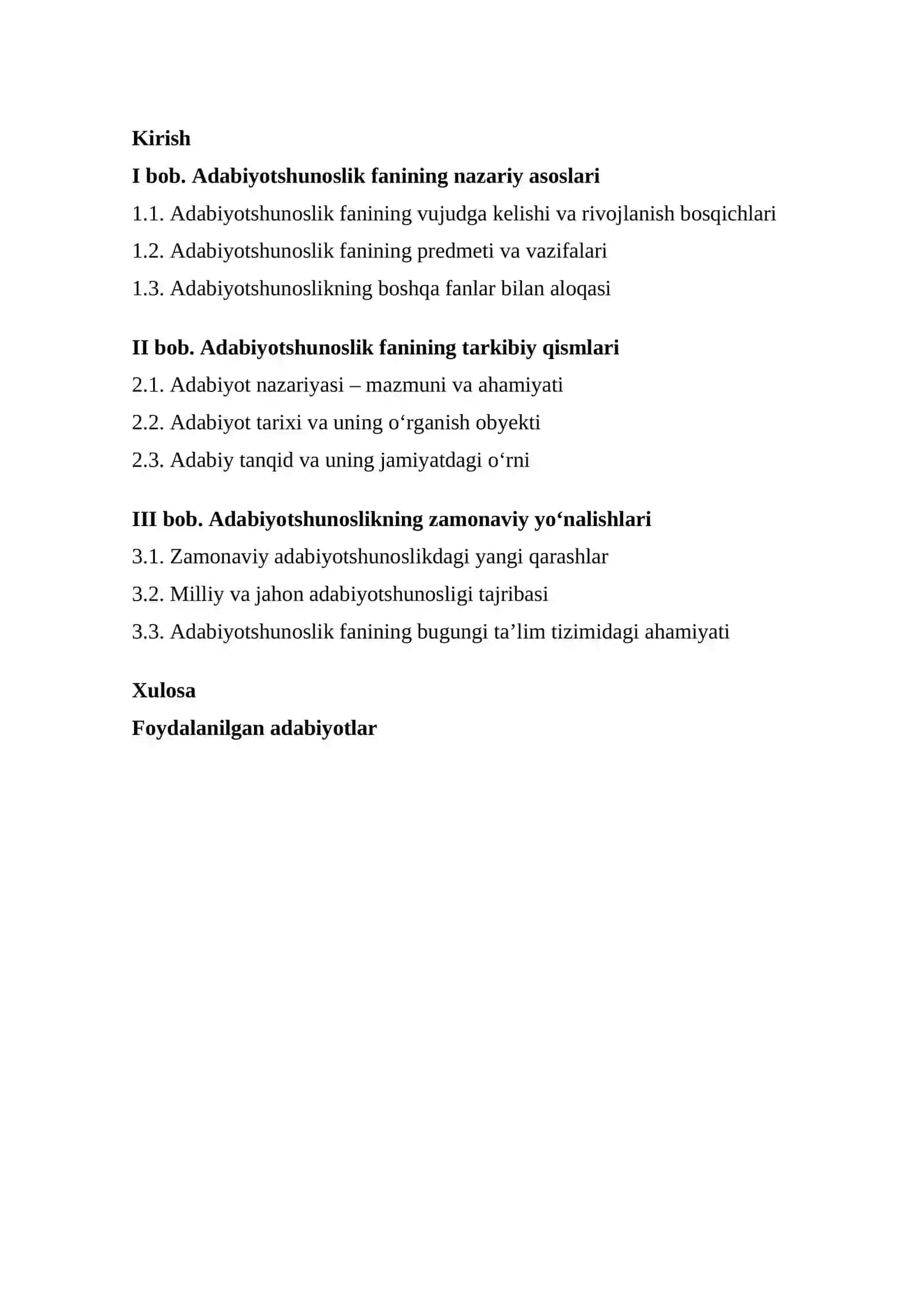 Filologıya va tillarni o‘qıtish: o‘zbek tili (sirtqi) ta’lim 2