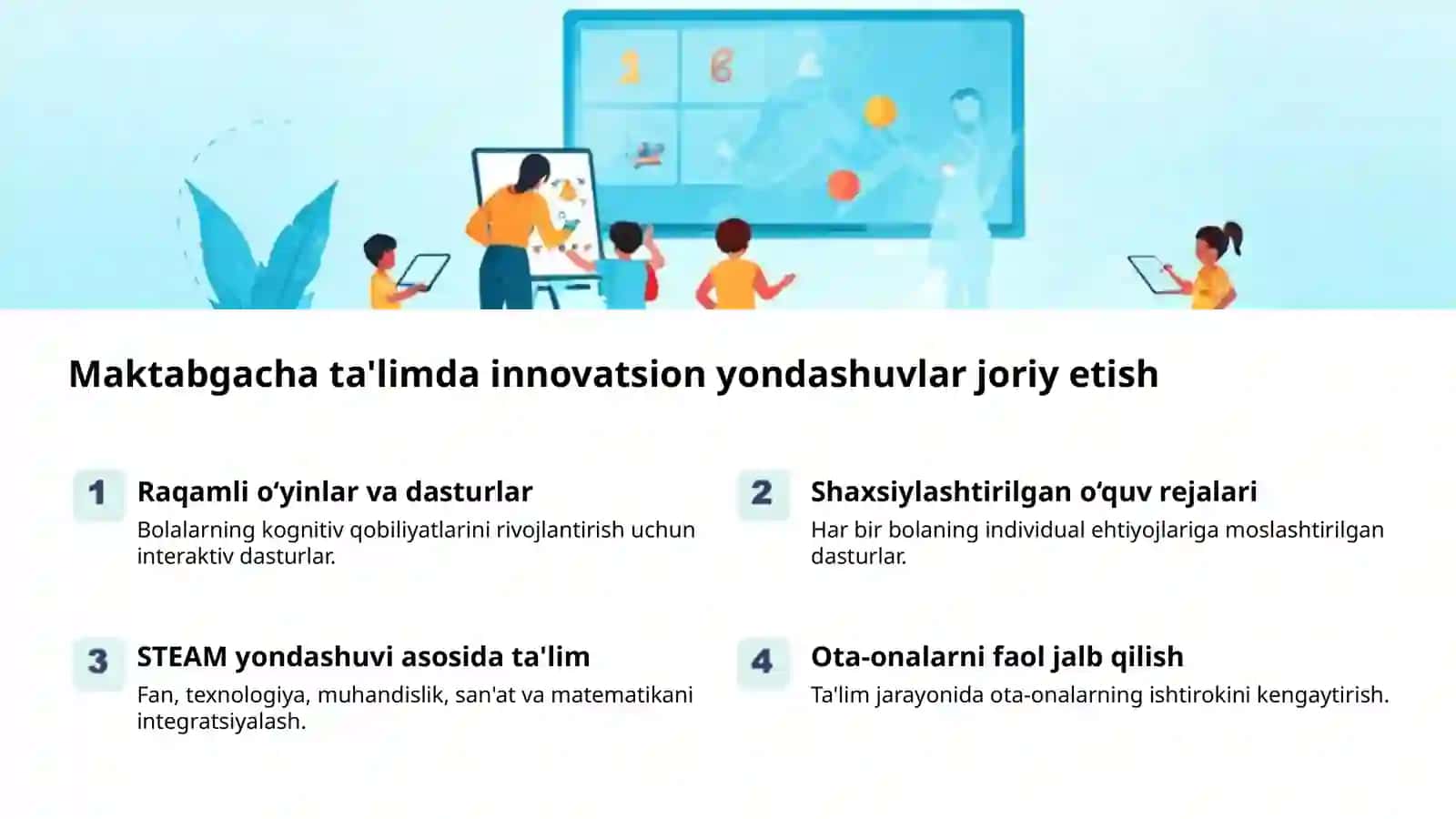 Talim tizimida yangi bosqich: isloxotlar va innovatsiyalar 2