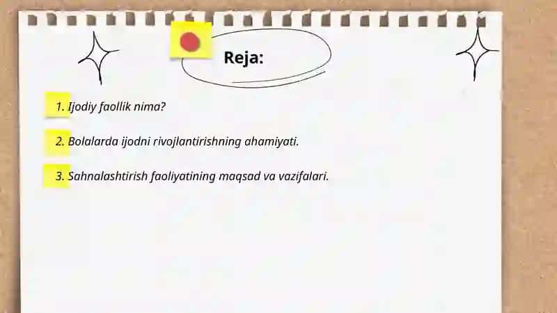 Sahnalashtirish faoliyati jarayonida bolalarda ijodiy faollikni shakllantirish 2