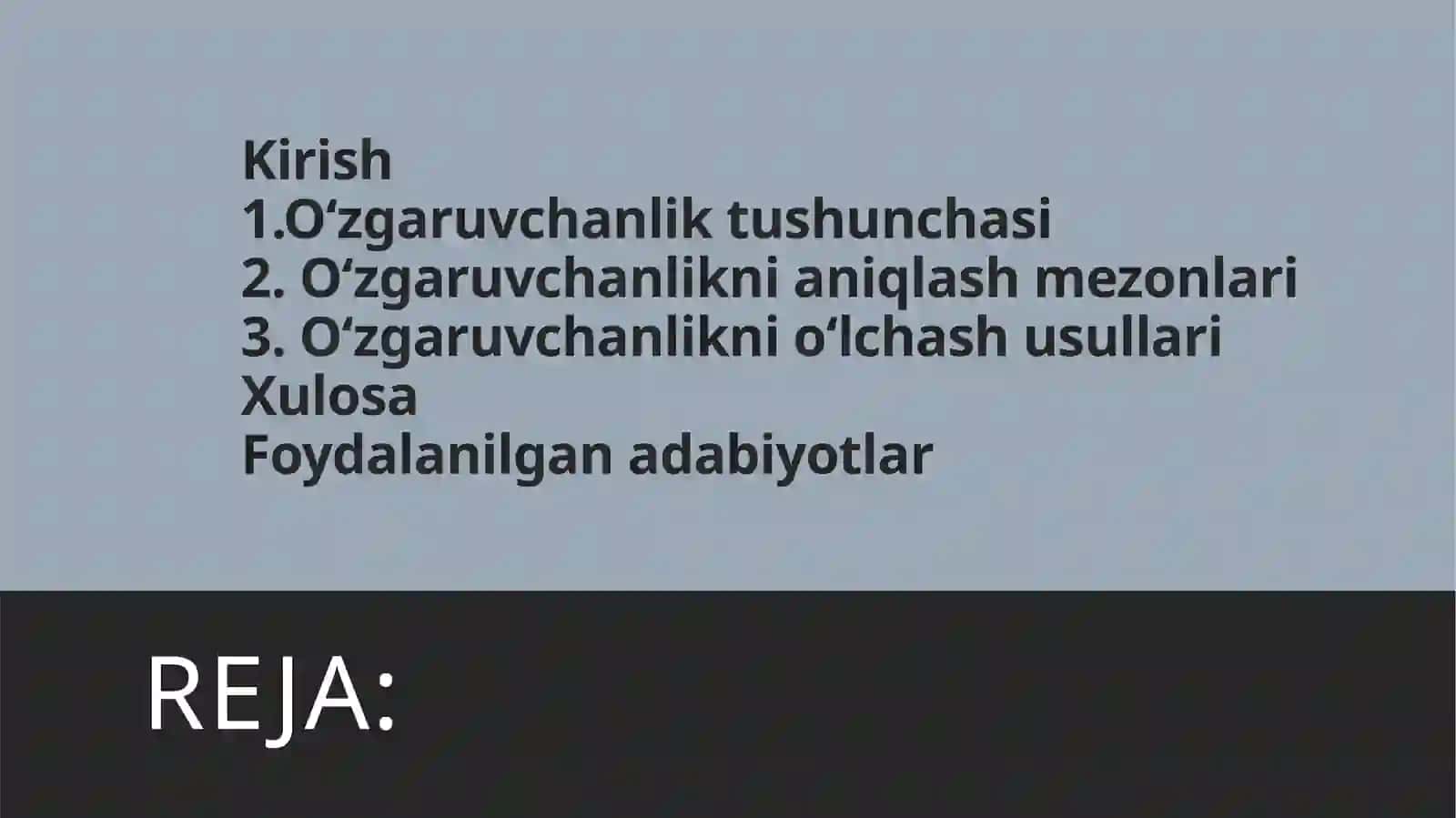 Biznesanalitikada o'zgaruvchanlikni o'lchash 2