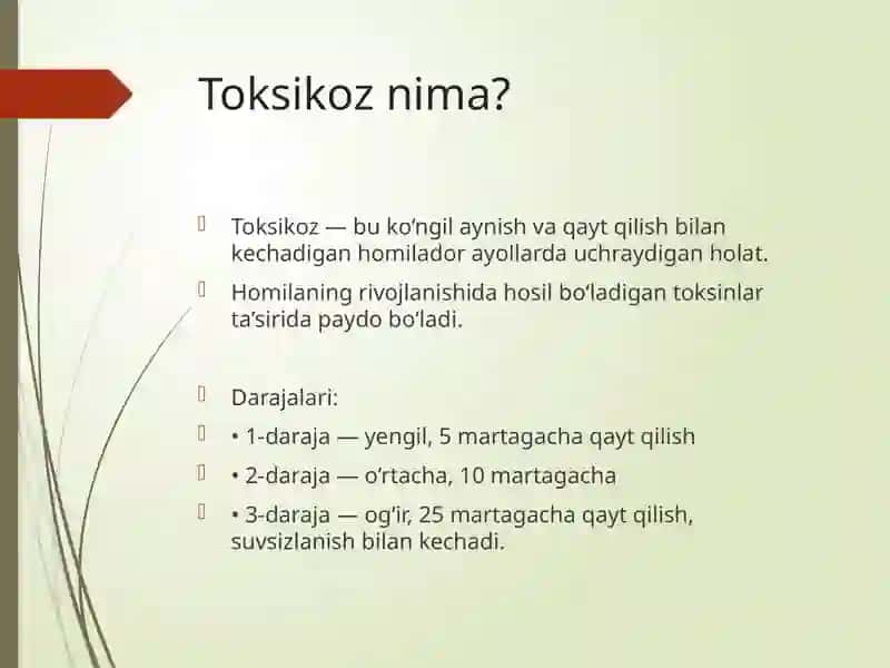 HOMILADORLIKDA TOKSIKOZ 2