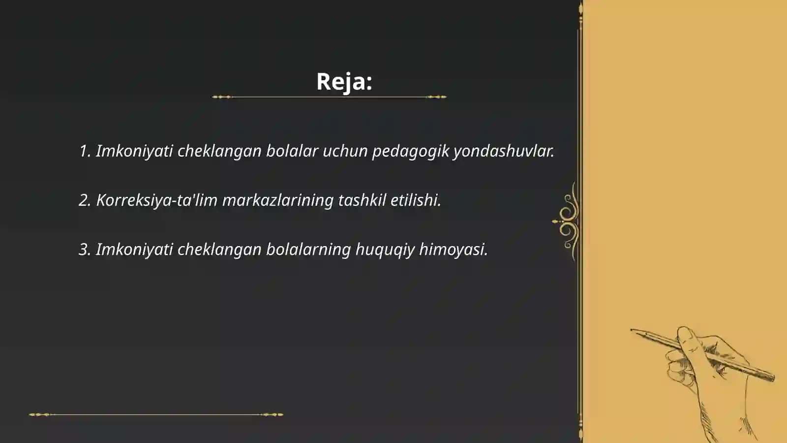 Imkoniyati cheklangan bolalarga korreksion yordamni tashkil etish va ularning huquqiy, pedagogik aspektlari 2