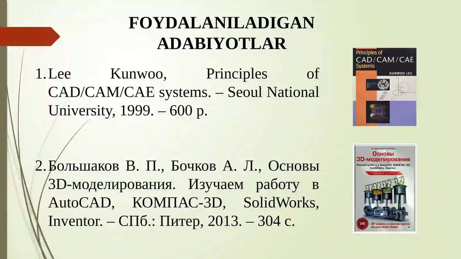 CALStexnologiyalar. PLM/PDMtizimlar.ALTkomponentlari 2