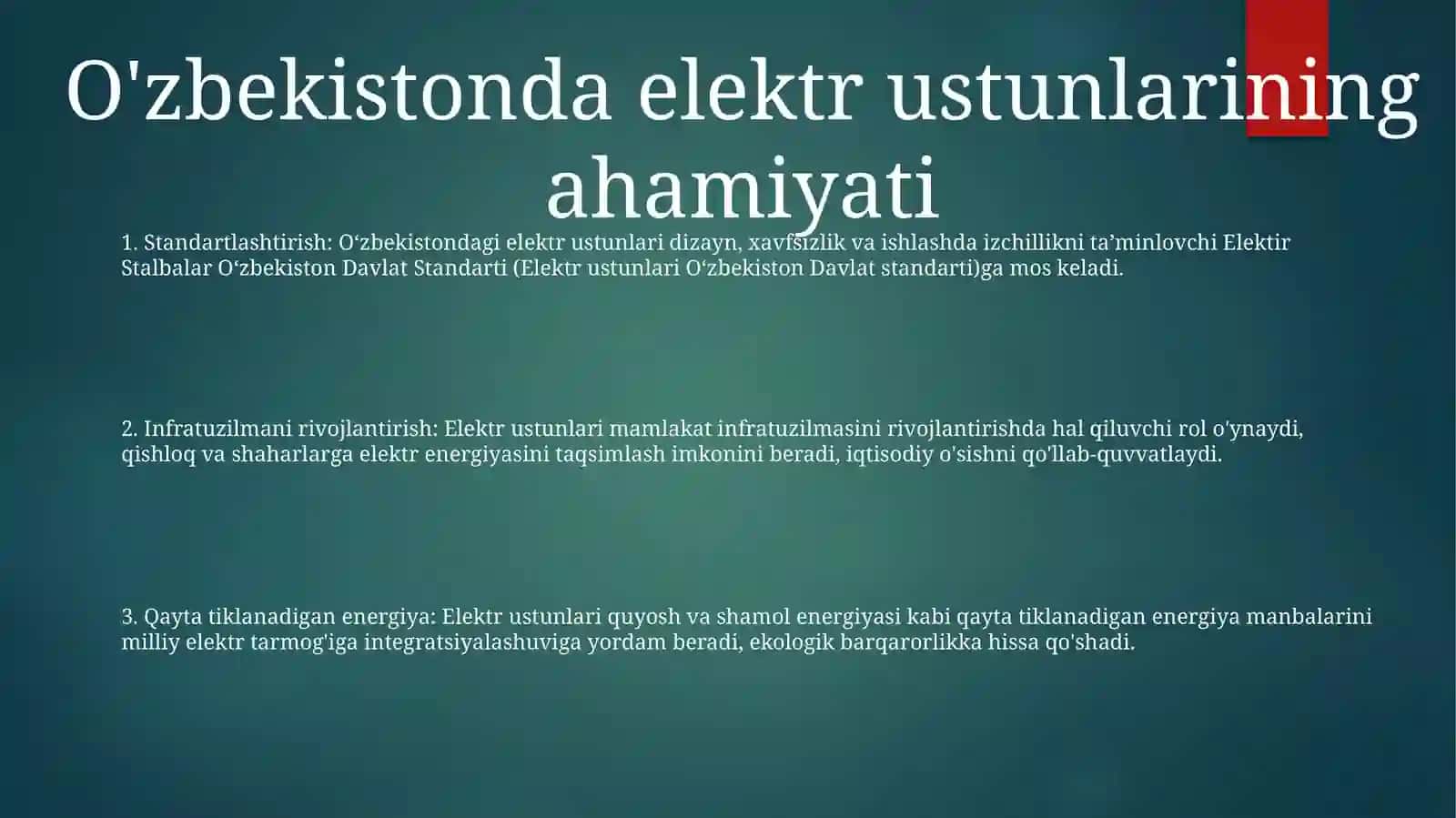 Elektir Stalbalar Ozbekiston Davlat Standarti 2