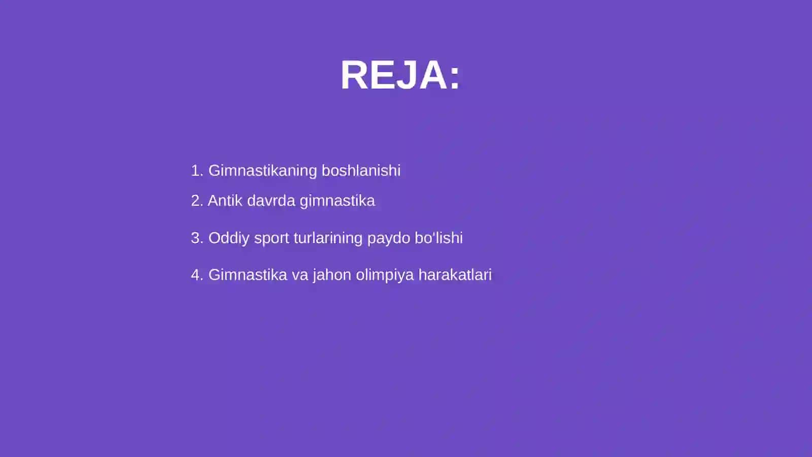 Gimnastikaning rivojlanish tarixi 2