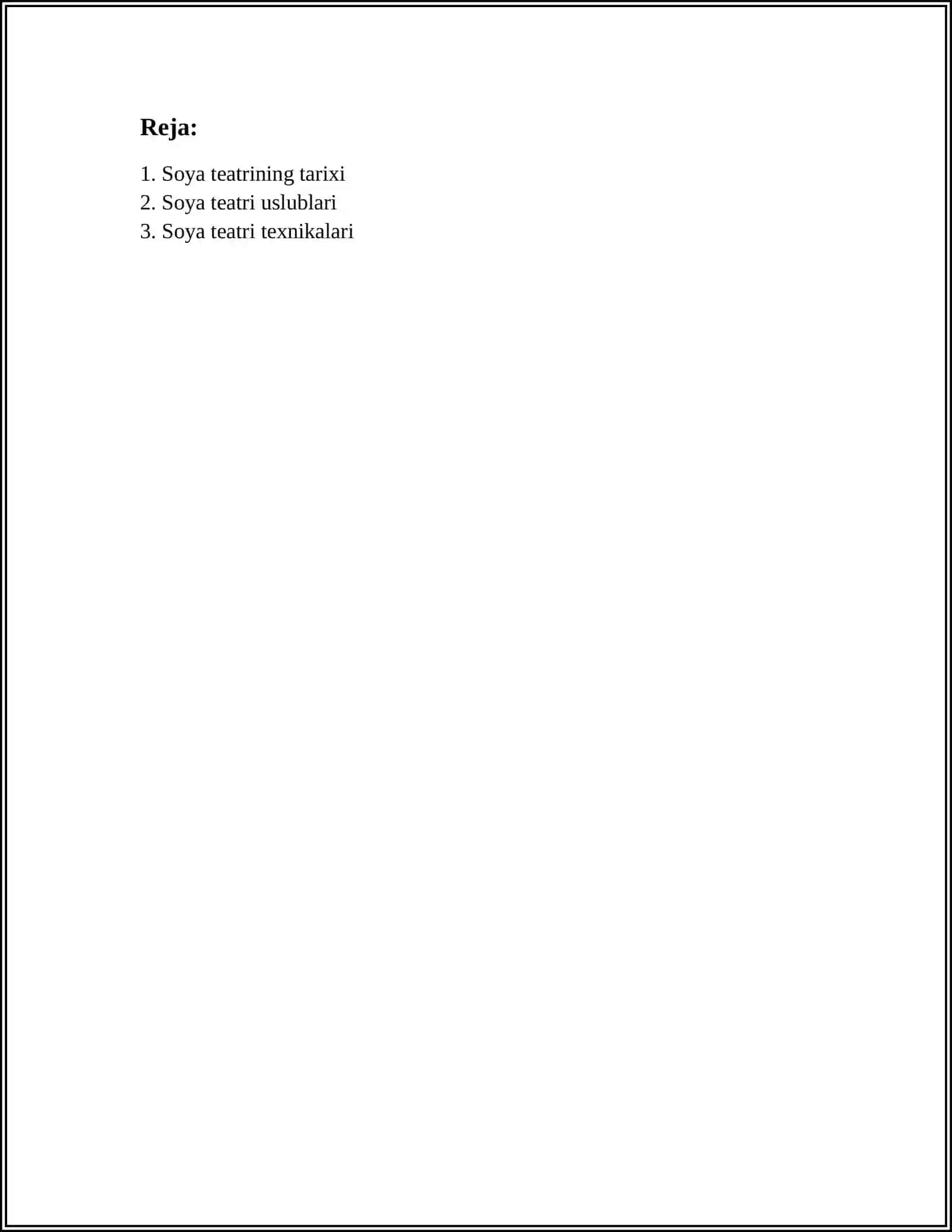 SOYA TEATRINI SAHNALASHTIRISH 2