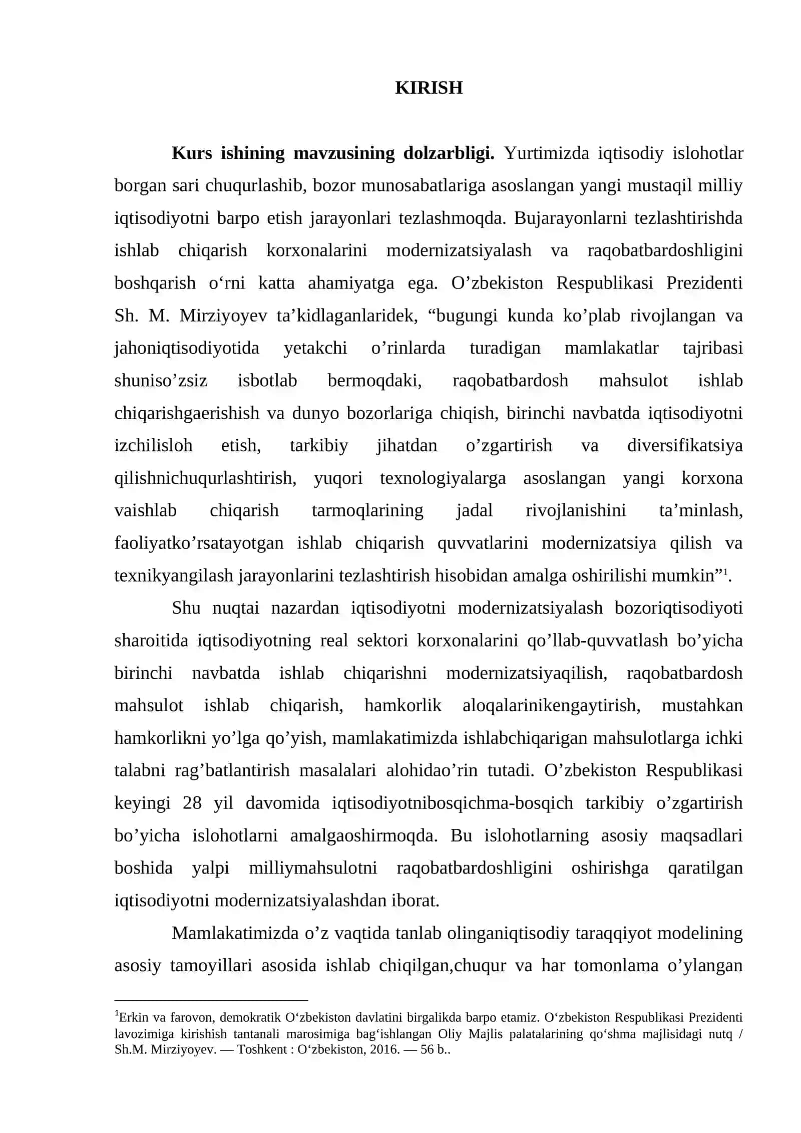 TASHQI SAVDO TARKIBINI TAKOMILLASHTIRISH VA DIVERSIFIKATSIYALASH YO'LLARI 2