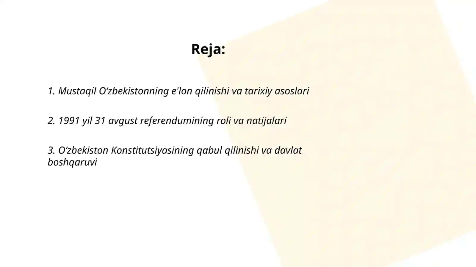 Mustaqil O‘zbekiston Respublikasi Tashkil Topishining Tarixiy Ahamiyati 2