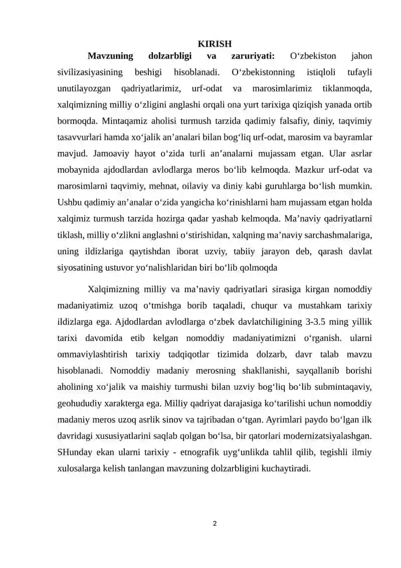 О'ZBEK XALQI NОMОDDIY MADANIYATI 2