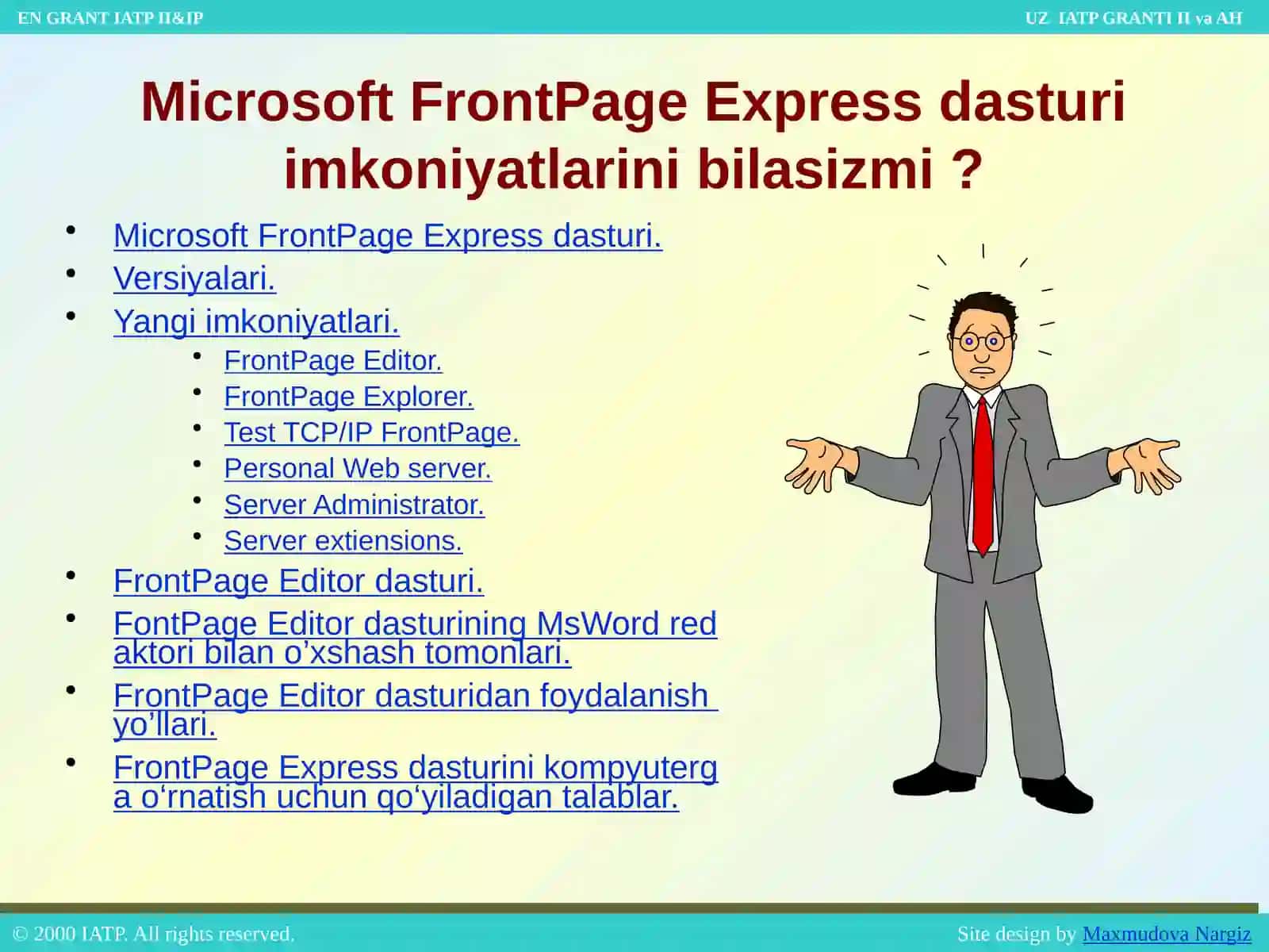 Microsoft FrontPage Express 2