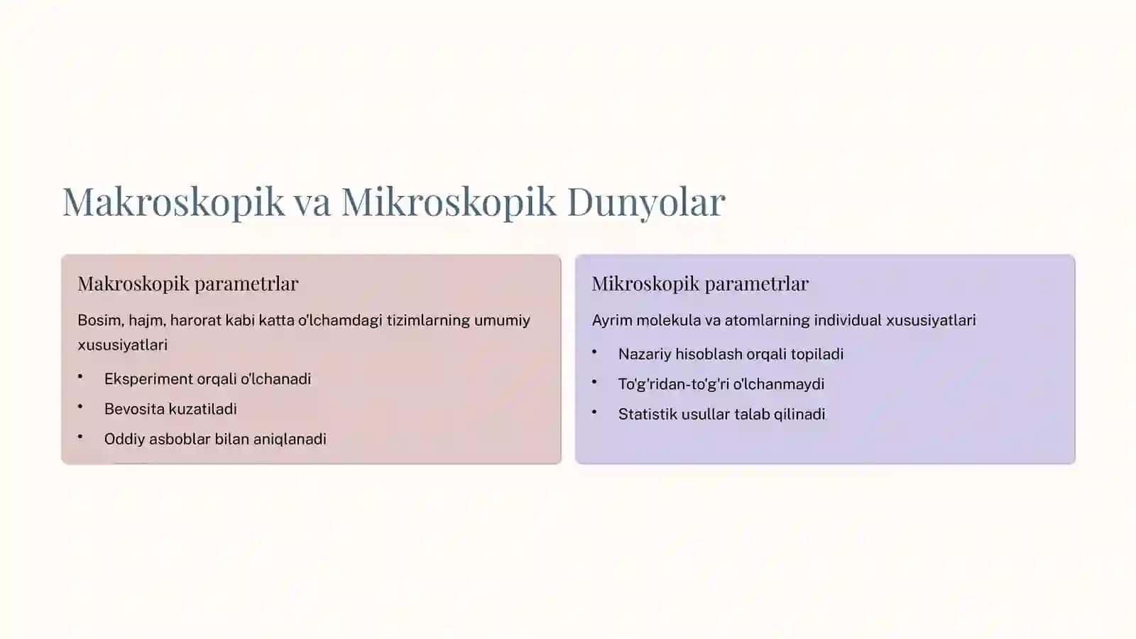 Molekulyar kinetik nаzаriya vа stаtistik fizikа аsoslаri 2