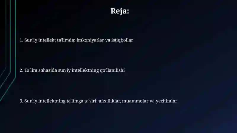 Sun'iy intellektning ta'limdagi roli 2
