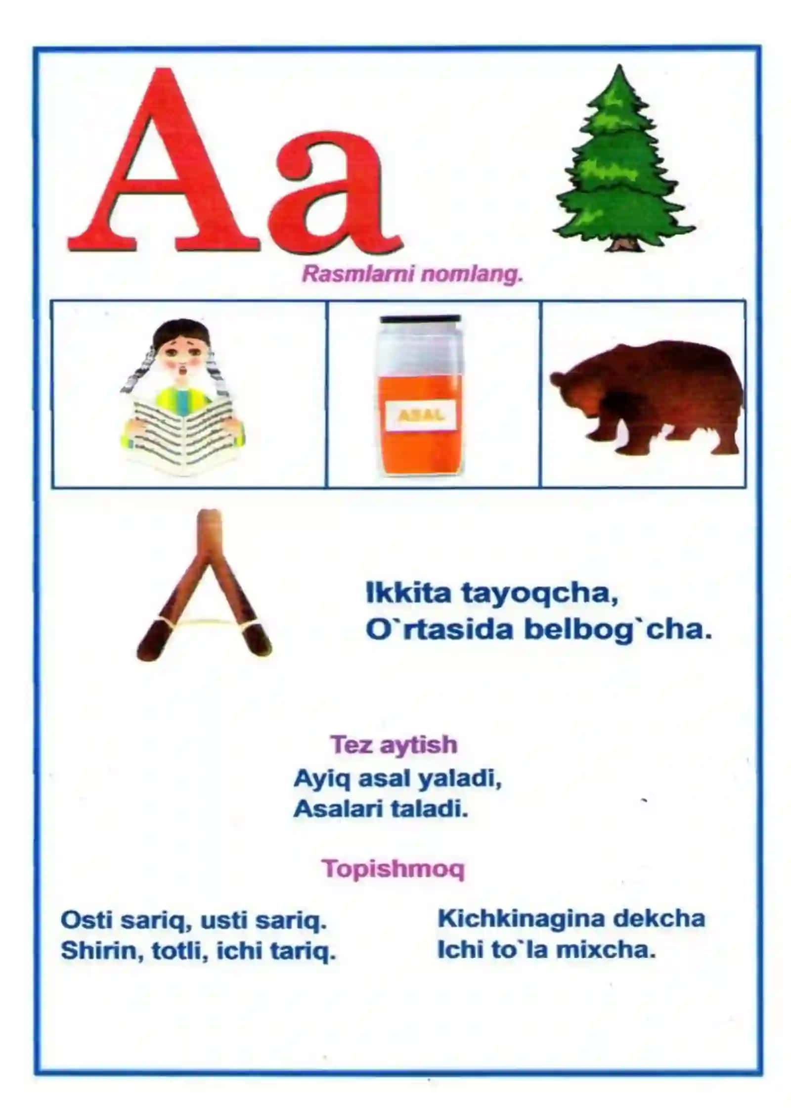 1-sinf Alifbe Savodga o'rgatish, alifbe harflar ko'rgazmasi 2