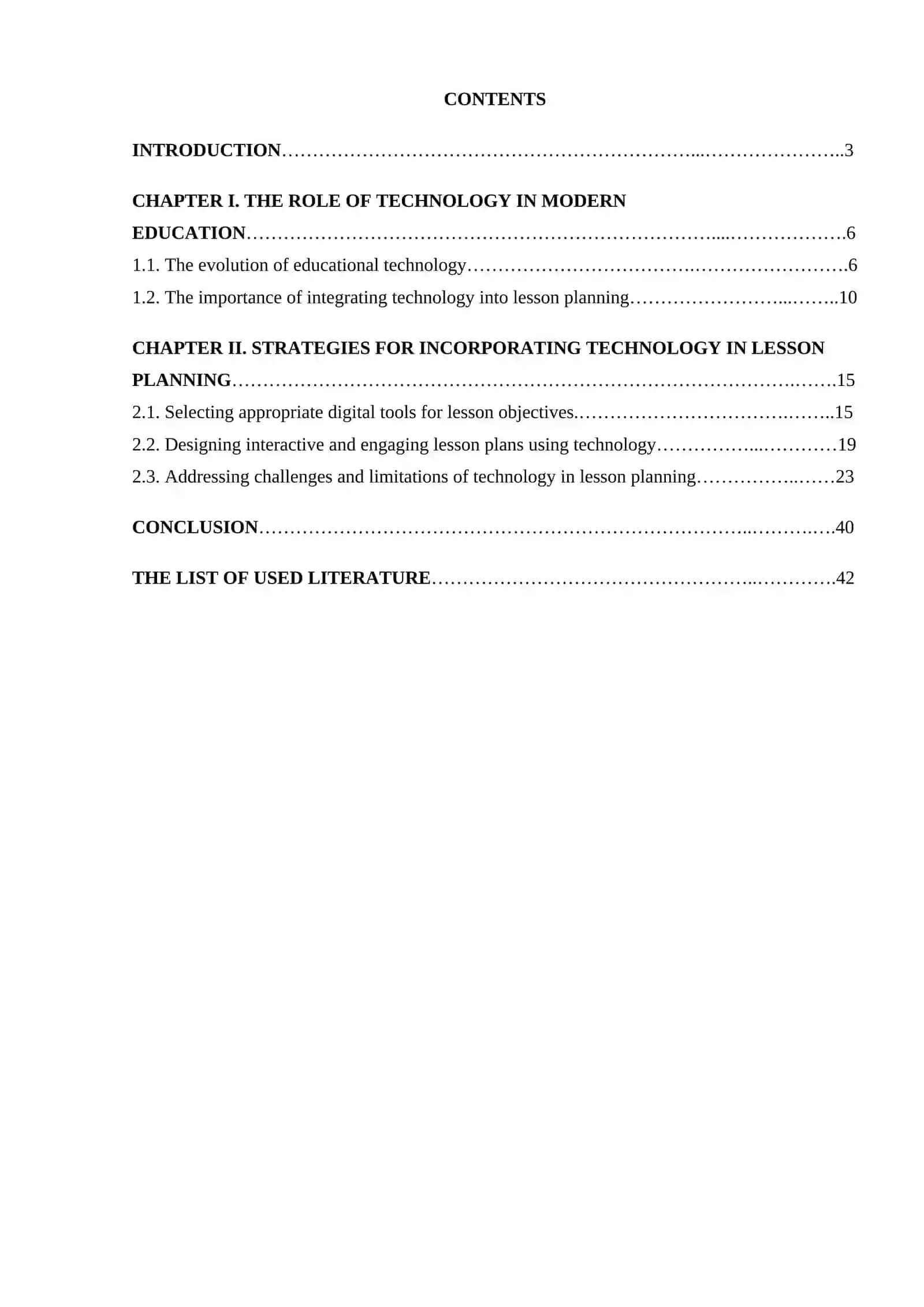 COURSEWORK: INCORPORATING TECHNOLOGY IN LESSON PLANNING 2