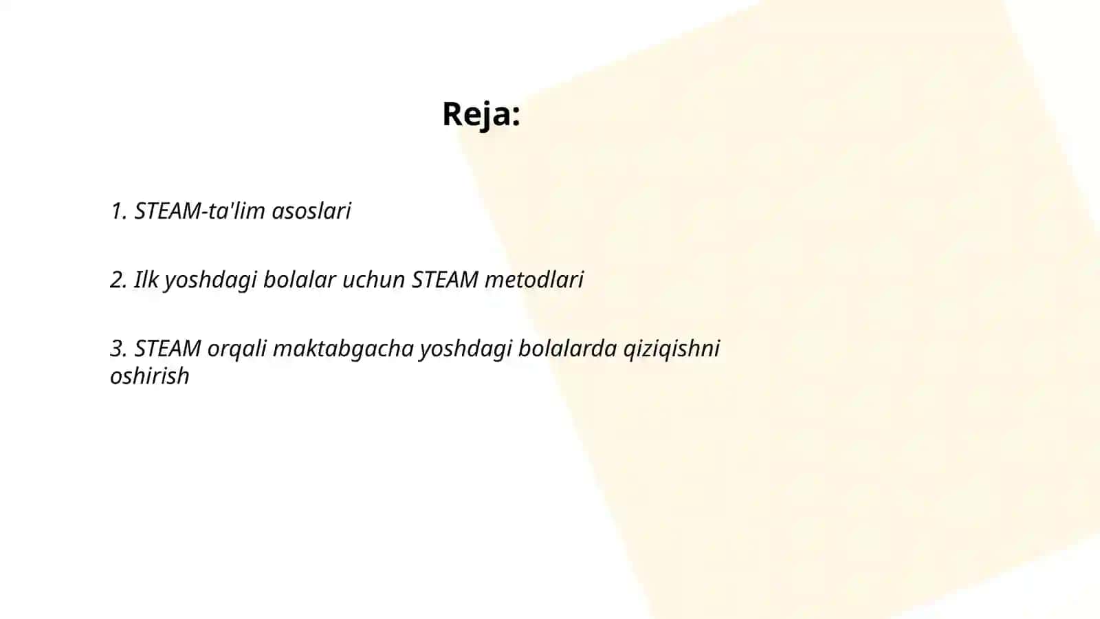 STEAM-ta'lim. Maktabgacha ta'limda STEAM texnologiyasi 2