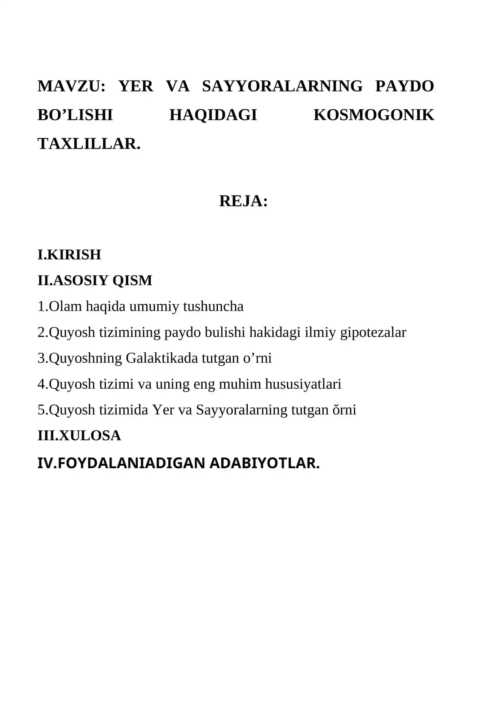 Umumiy yer bilimi 2