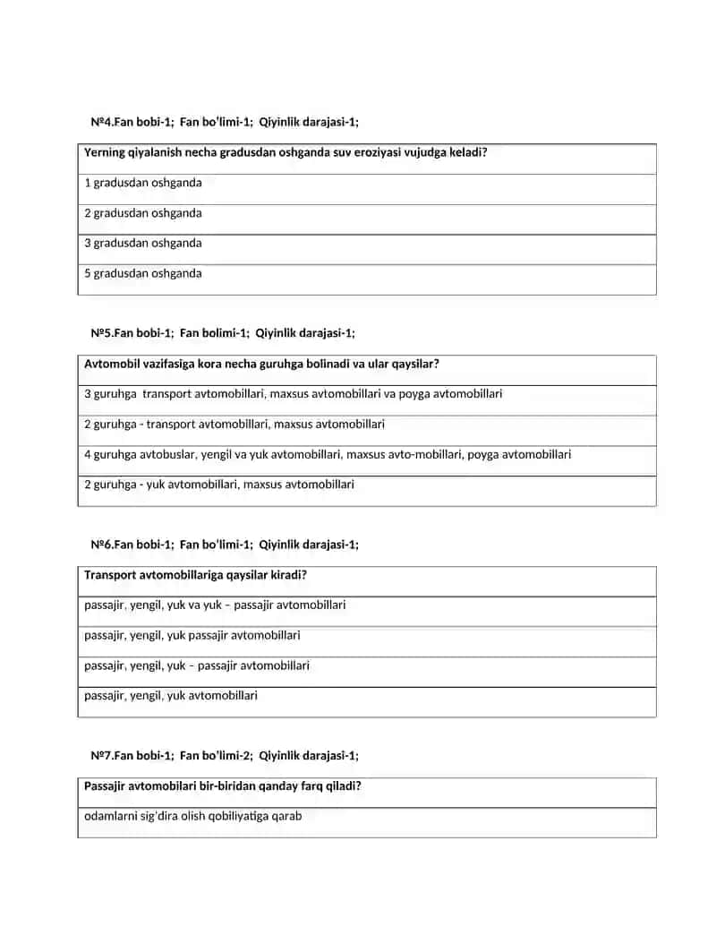 TRANSPORT VOSITALARINING TUZILISHI VA NAZARIYASI 2