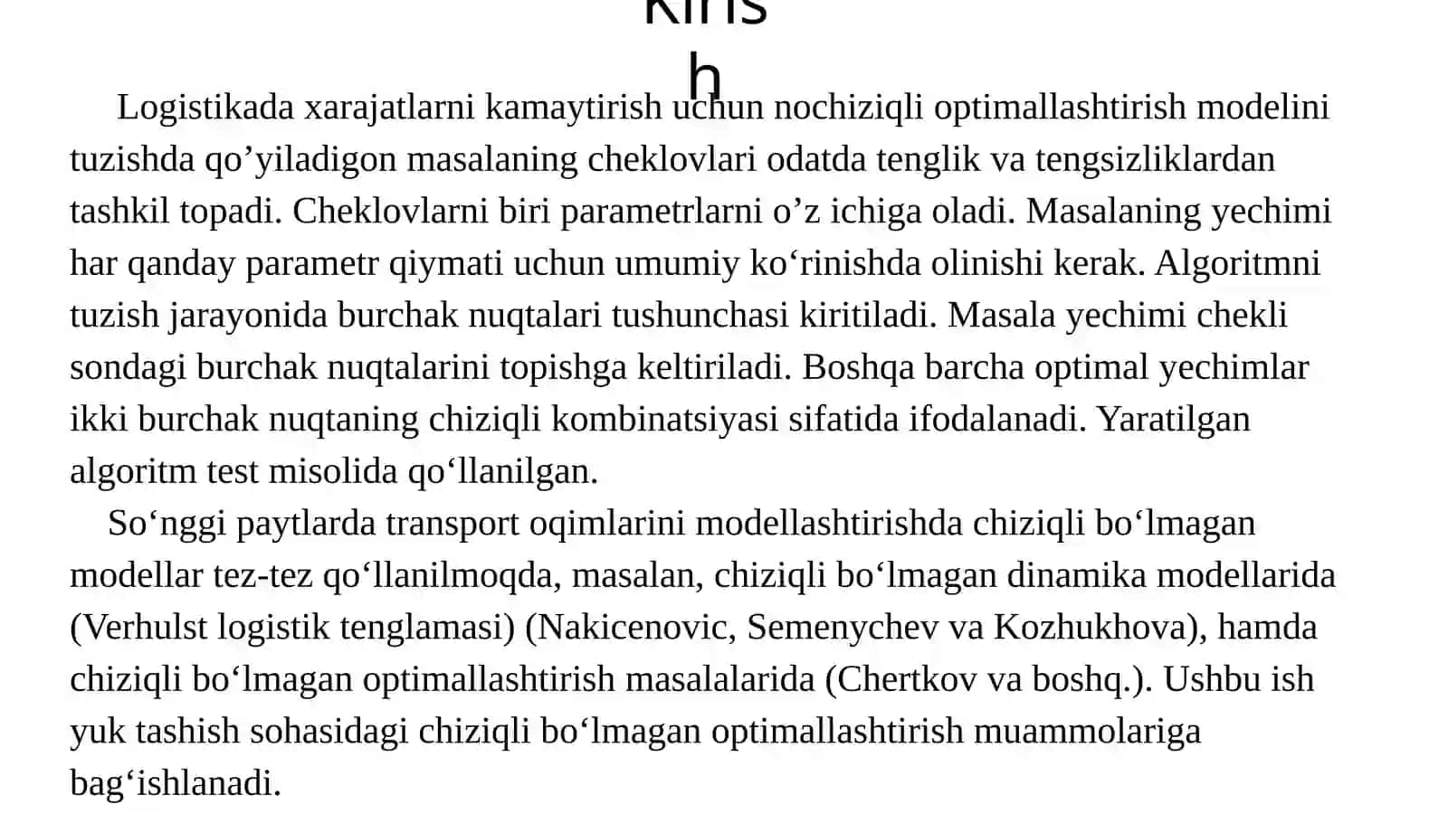Nochiziqli optimallashtirish modelini tuzish 2