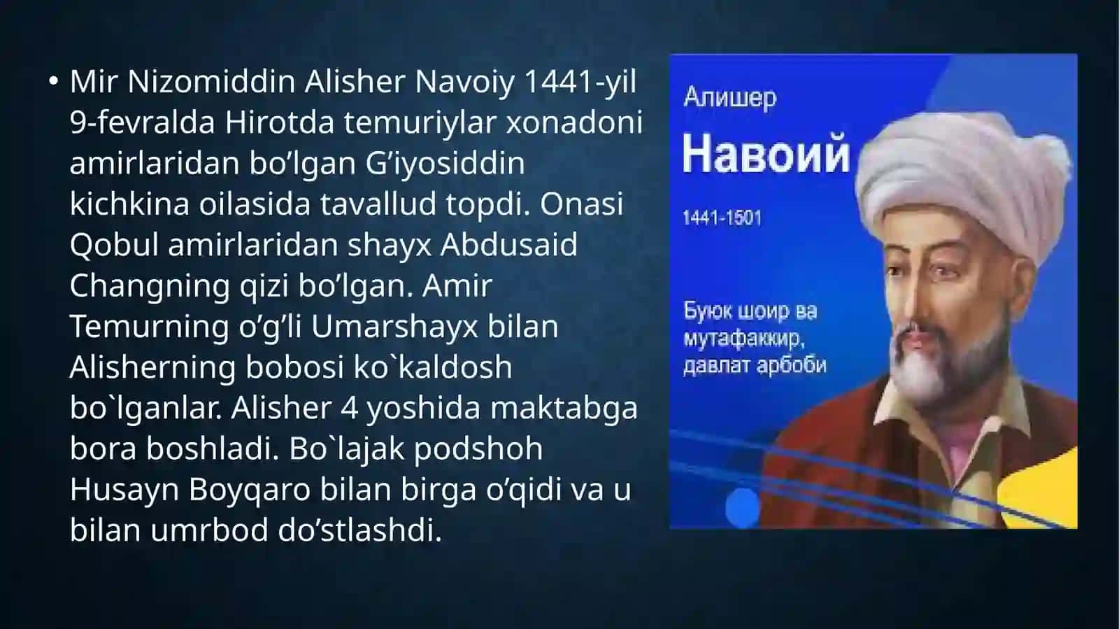 4-MA’RUZA: O‘zbek adabiyoti tarixida Navoiyning xizmatlari 2