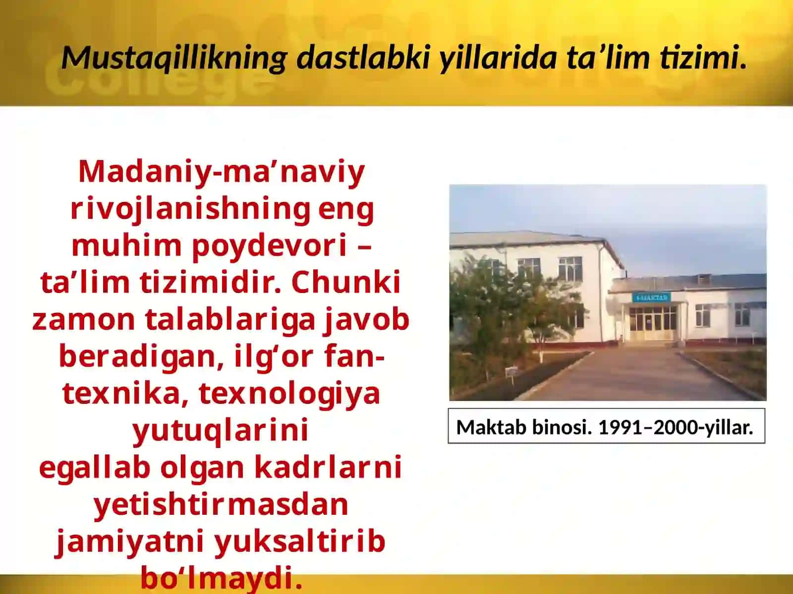 Umumiy va o‘rta maxsus ta’lim tizimi 2