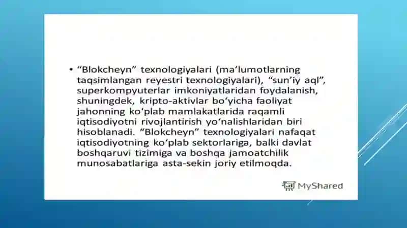 Jahon raqamliplatformalarni rivojlanish tendentsiyalari va turlari. 2