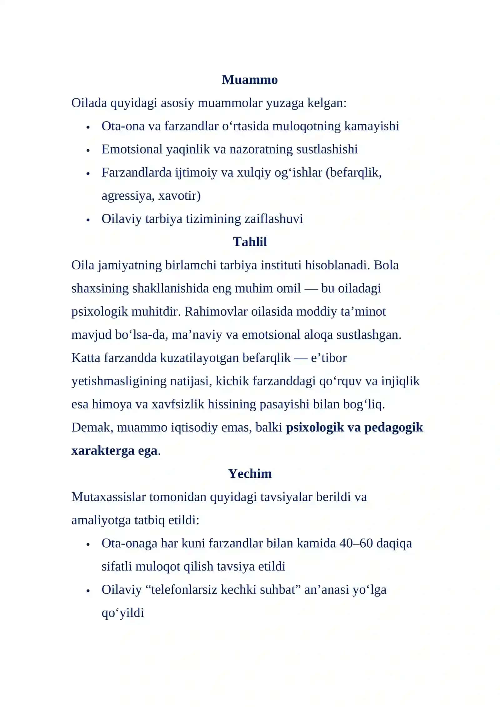 Oila va uning jamiyatdagi o‘rni 2