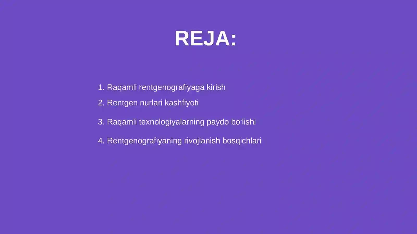 Raqamli rentgenografiya va rentgen nurlari tarixi 2