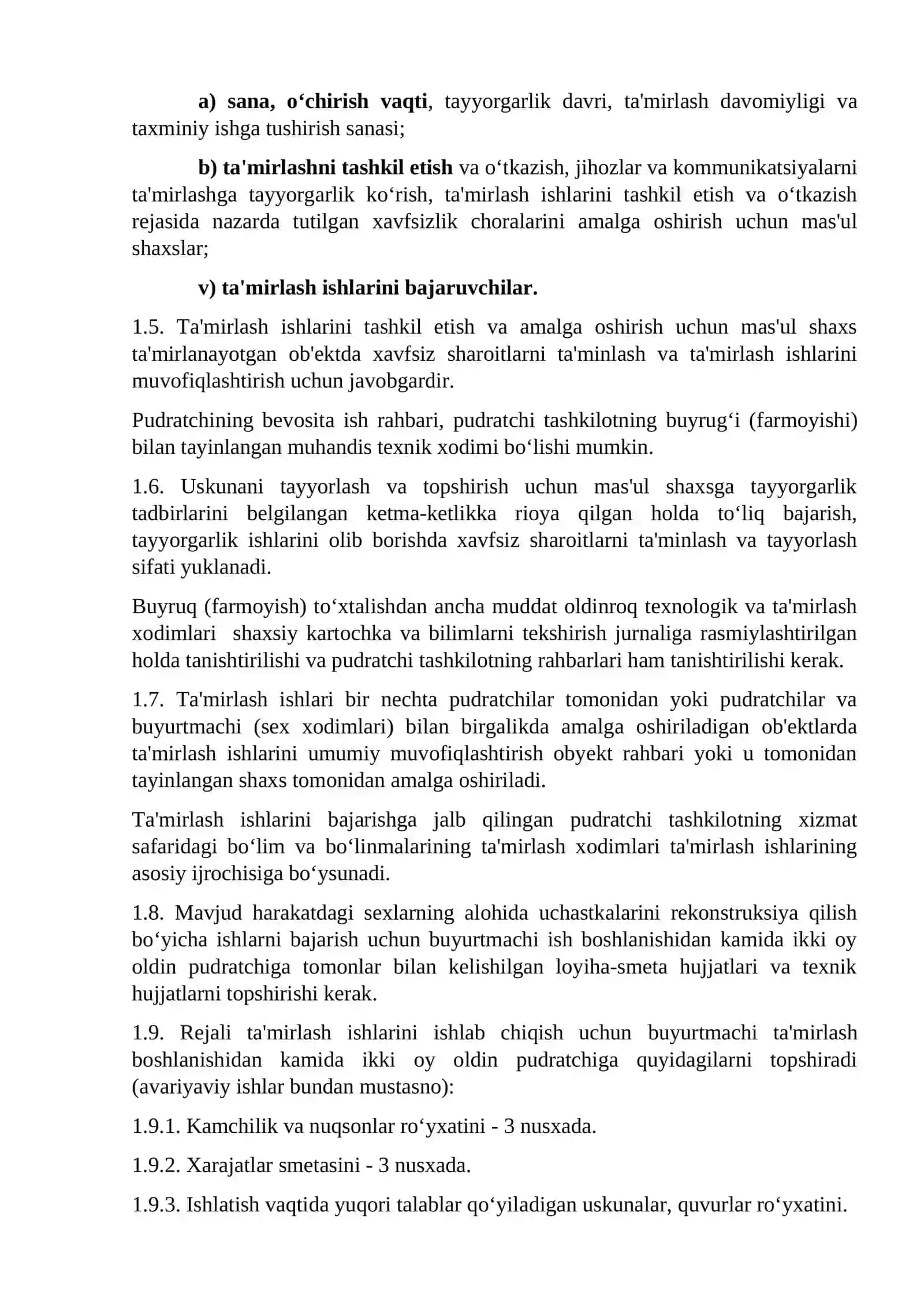 Fabrikalarda mexanik ishlovchi uskunalarda xavfsizlik qoidalari 2