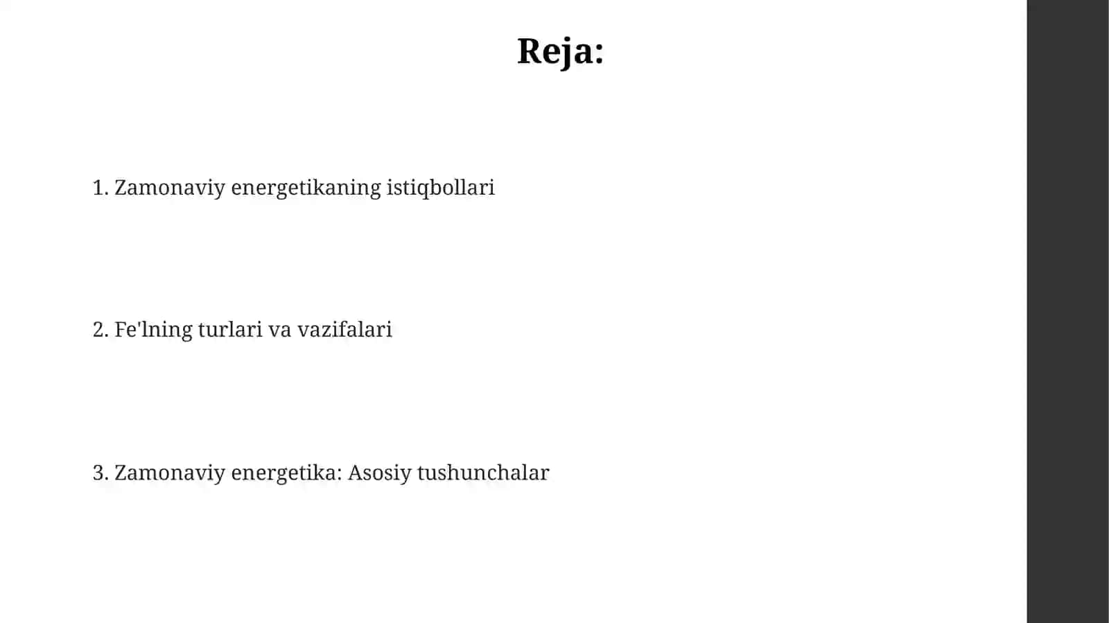Zamonaviy energetikaning istiqbollari 2