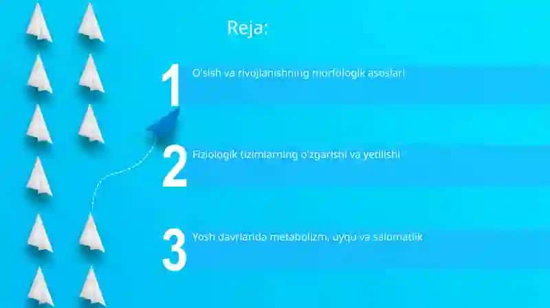 Yosh davrlarining morfologik va fiziologik xususiyatlari 2
