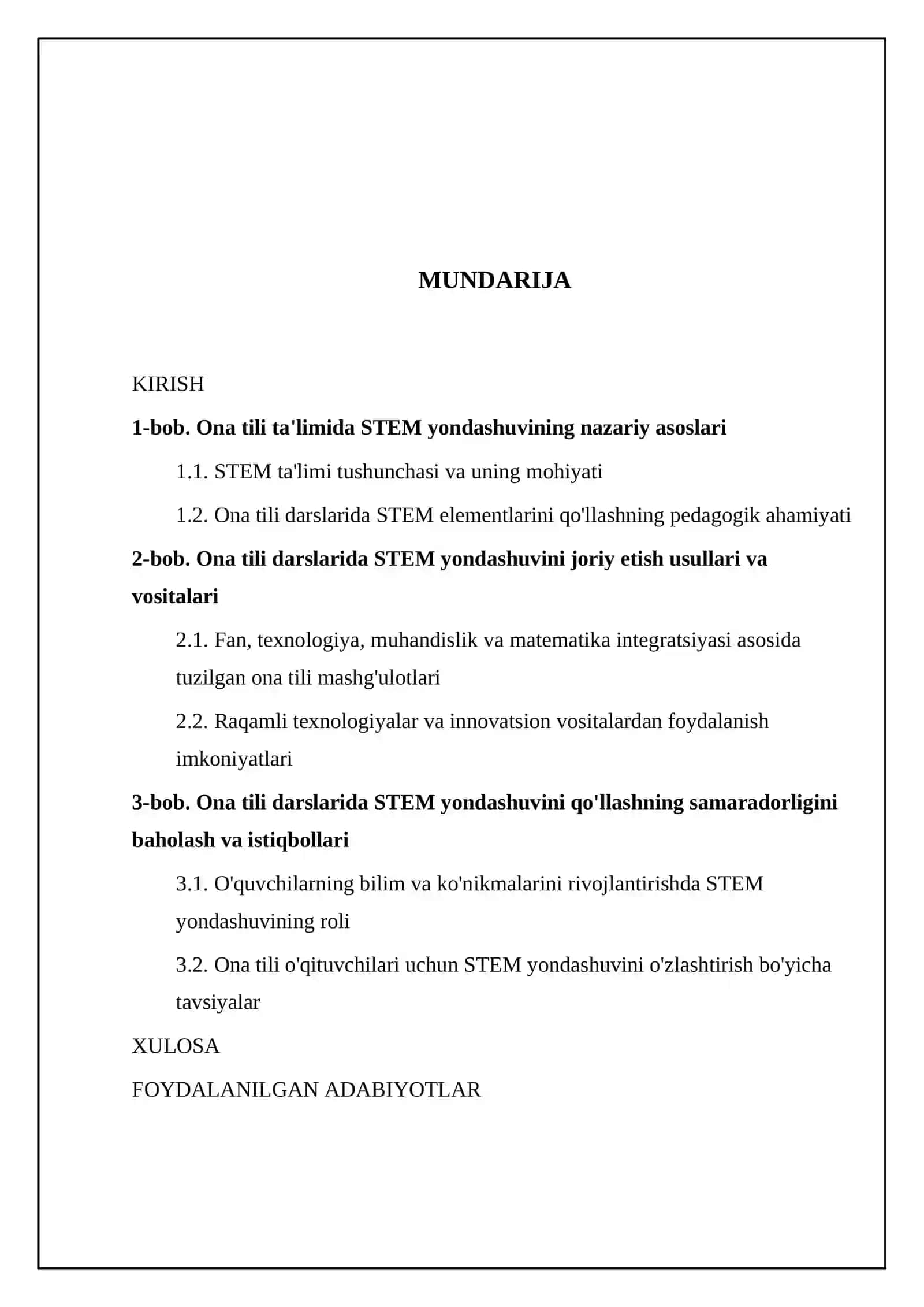 Ona tili darslarida STEM yondashuv elementlarini joriy etish imkoniyatlari 2