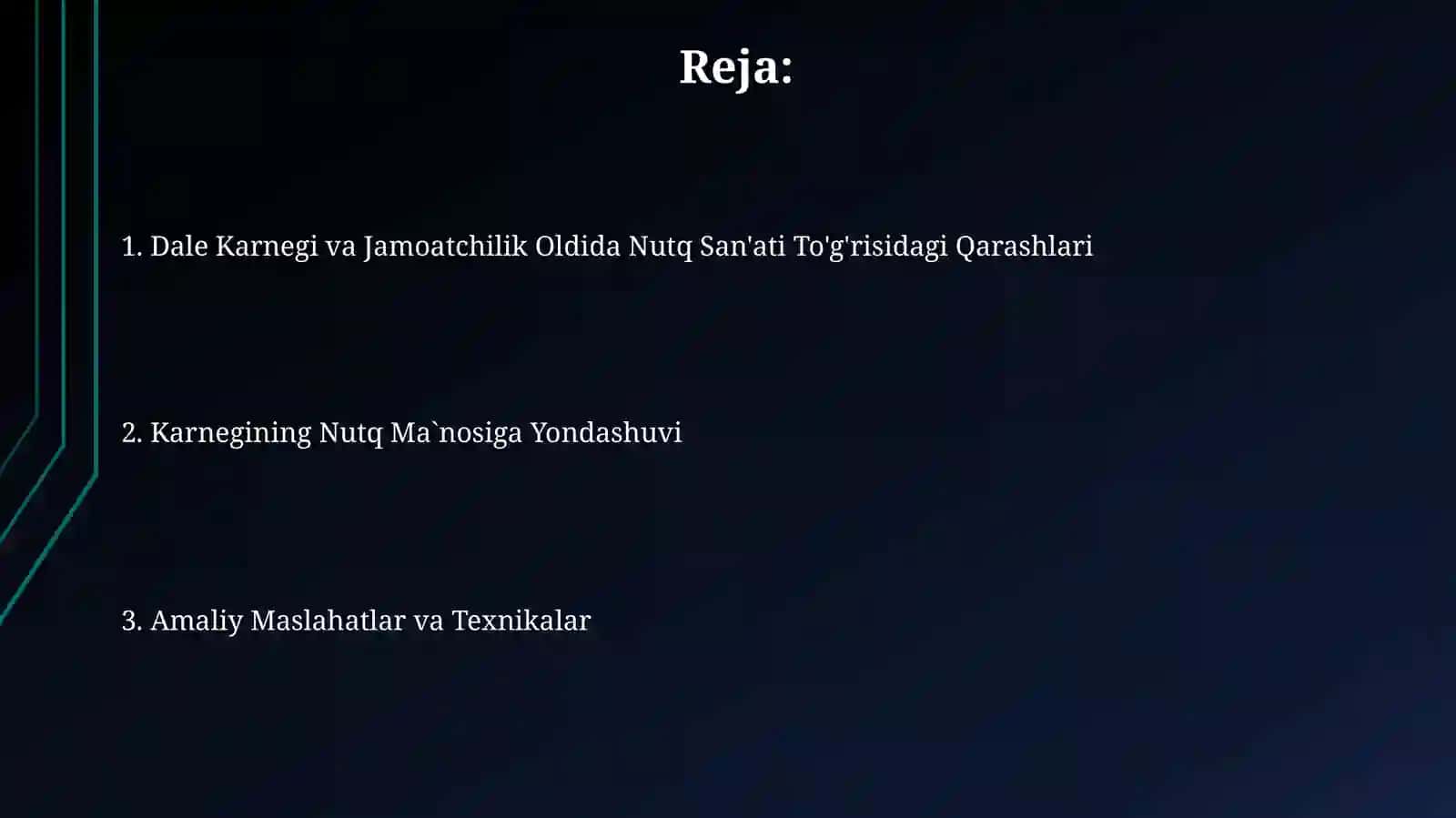 Deyl Karnegi va uning notiqlik san'ati haqidagi qarashlari 2