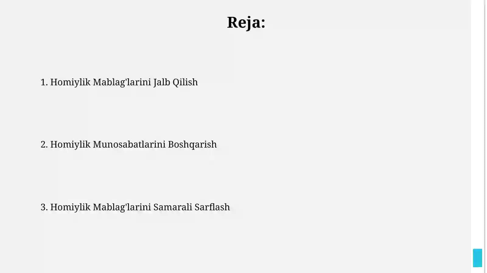 Homiylik mablagʻlarini jalb etish va tasarruf etish 2